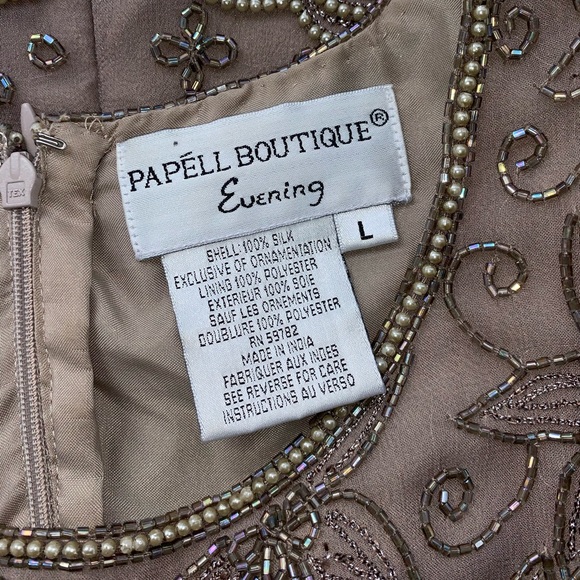 Papell Boutique Evening 2 Piece Dress Size M L - Picture 5 of 8